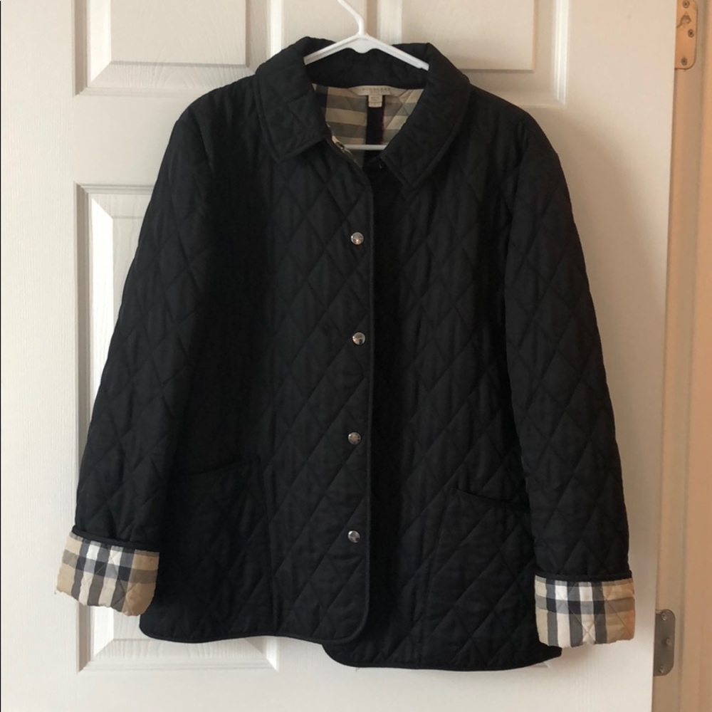 Burberry Brit quilted black jacket - EUC